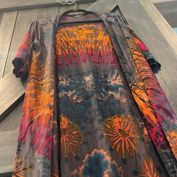Kathmandu Imports | Tie Dye Kimono Robe - Picture 7 of 7